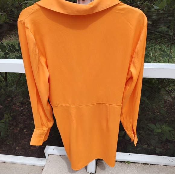 Zara orange satin mini dress - Picture 12 of 12